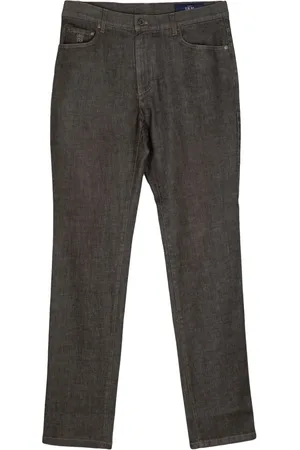 MAN ON THE BOON. Cotton-blend denim trousers