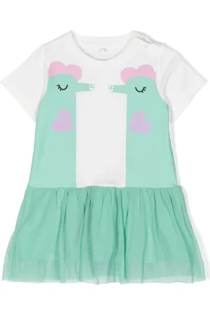 Stella McCartney Illustration style-printed cotton dress