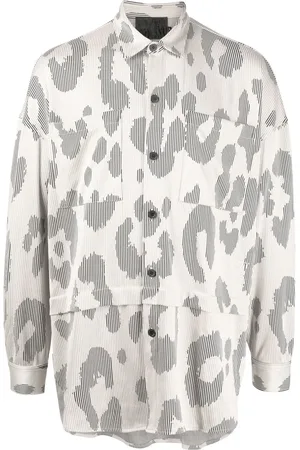 Off-Duty Leopard-print button-up shirt