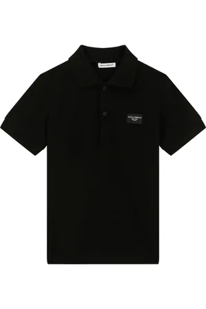 Dolce & Gabbana Logo-plaque cotton polo shirt