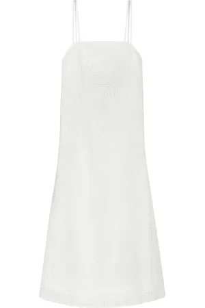 Tory Burch Eyelet-detail midi dress