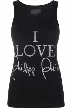 Philipp Plein Crystal-embellished tank top
