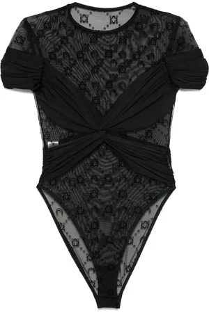 Marine Serre Draped jersey bodysuit
