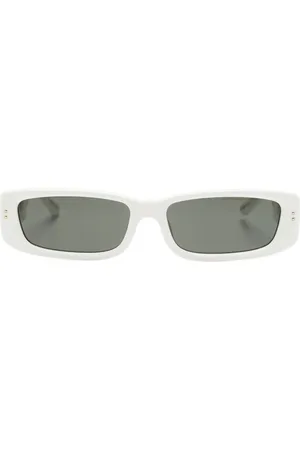 Linda Farrow Rectangle-frame tinted sunglasses