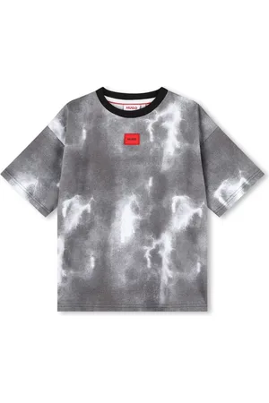 HUGO BOSS Lightning-print short-sleeve T-shirt