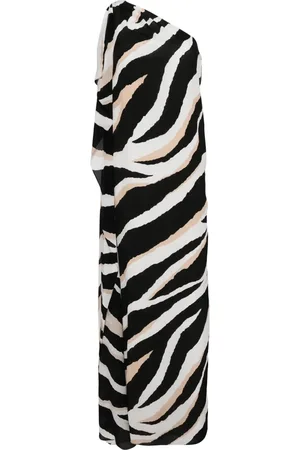 Elie saab Zebra-print silk dress