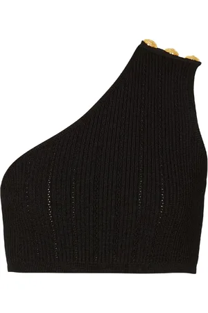Balmain Asymmetric knit top