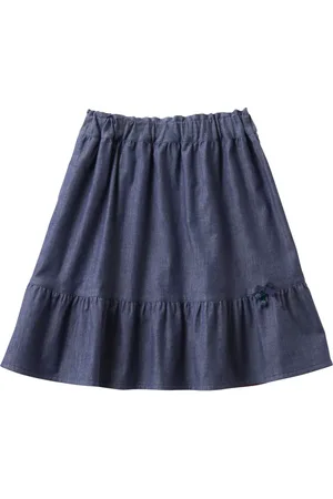 Familiar Slip-on tiered skirt
