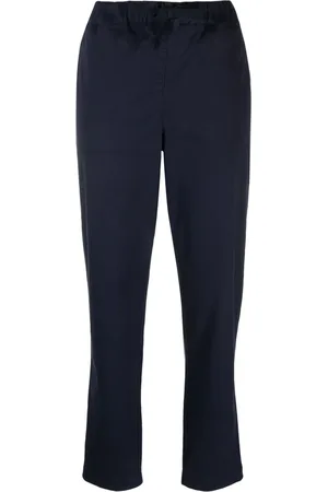 SEMICOUTURE Twill drawstring tapered trousers