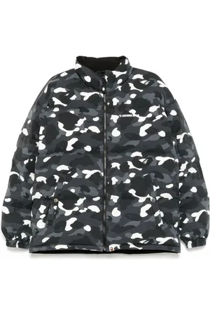 A Bathing Ape City camo reversible down jacket