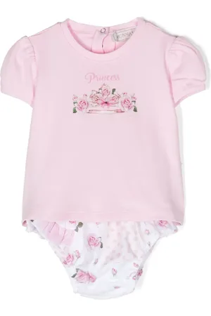 MONNALISA Floral-print ruffled short set