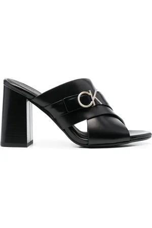 Calvin Klein 95mm logo-plaque sandals