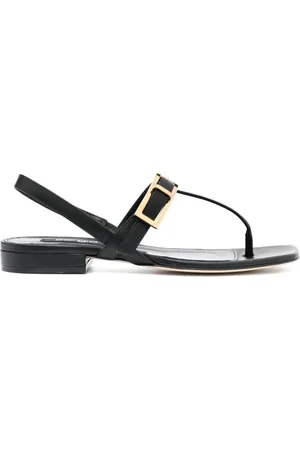 Sergio Rossi Buckle-details flat sandals