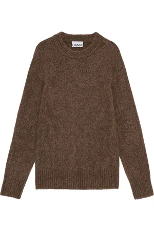Ganni Brushed long sleeve jumper