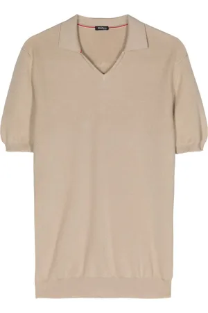 Kiton Fine-knit cotton polo shirt