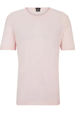 HUGO BOSS Short-sleeve linen T-shirt