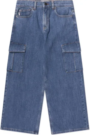 DL1961 Kids Drop-crotch wide-leg jeans