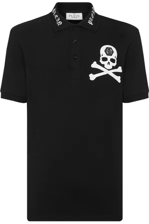 Philipp Plein Skull-print cotton polo shirt