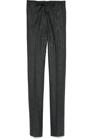LANEUS Pinstripe pattern trousers