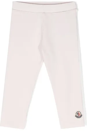 Moncler Logo-patch stretch-cotton leggings