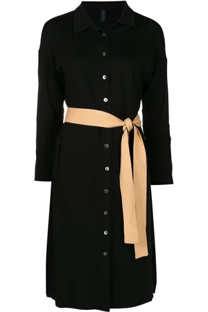Lygia & Nanny Sash-detail jersey shirt dress
