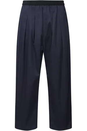Maison Margiela Pleated cotton trousers