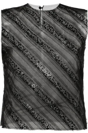 Viktor & Rolf Sequined tulle tank top