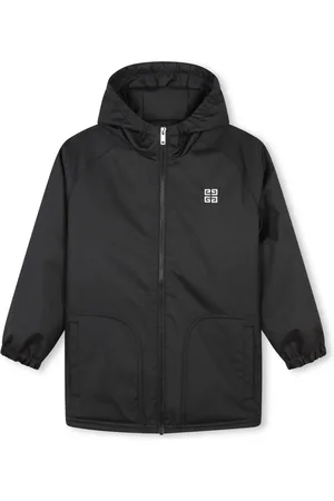 Givenchy Logo-embroidered hooded coat