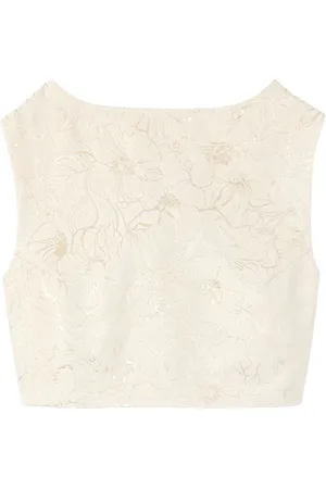 Destree Jacquard sleeveless top