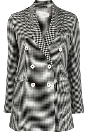 Circolo Check-print double-breasted blazer