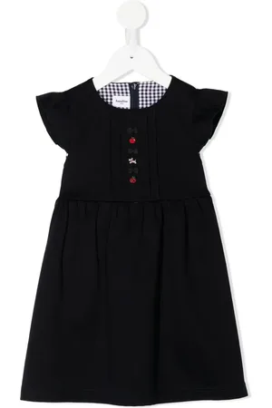 Familiar Embroidered-motif cap-sleeve dress