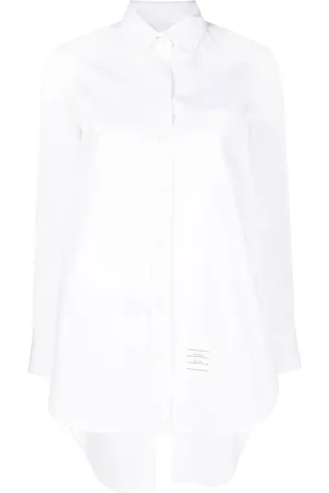 Thom Browne Cross-strap belted waist shirt
