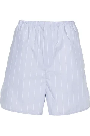 Filippa K Striped organic-cotton shorts