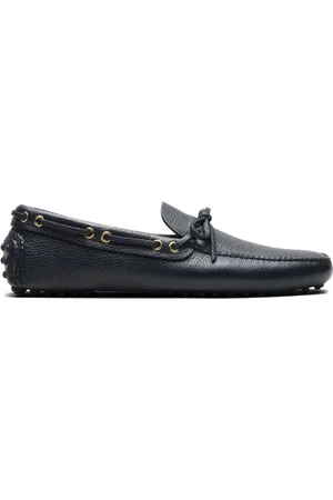 CAR SHOE Grained-leather driving shoes