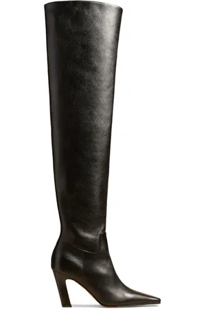 Khaite Marfa 85mm leather over-the-knee boots