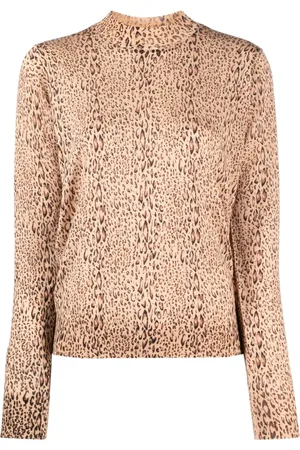 Twin-Set Leopard-print fine-knit jumper
