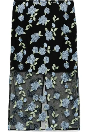 ROTATE Mesh midi skirt