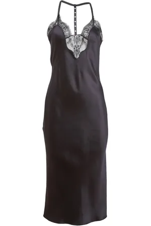 FLEUR DU MAL T-strap slip dress
