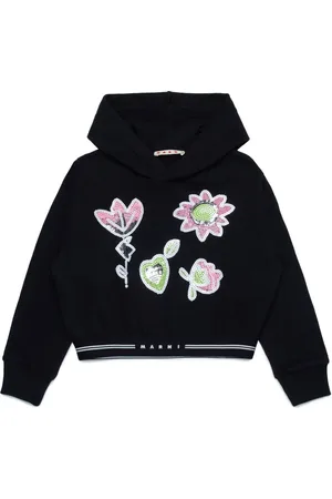 Marni Sequin-embellished cotton hoodie