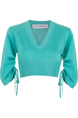 Gloria Coelho Cropped tricot top