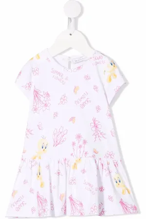 MONNALISA Graphic-print short-sleeve T-shirt dress