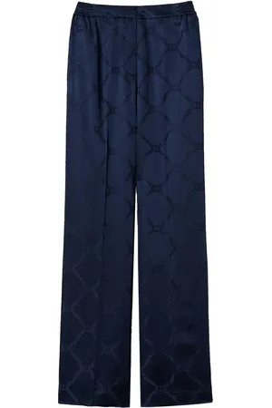 Twin-Set Oval T-jacquard palazzo pants
