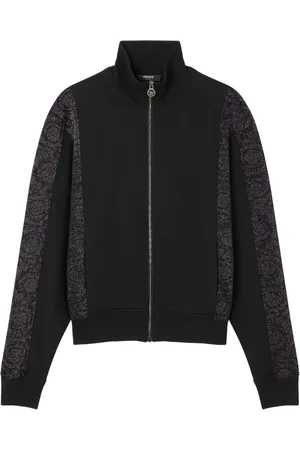 VERSACE Barocco-jacquard lurex sweatshirt