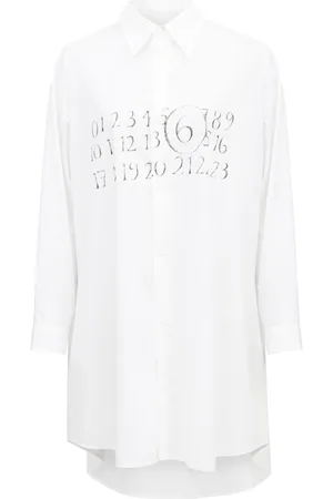 Maison Margiela Signature numbers motif shirt dress