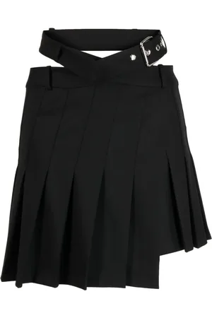MONSE Pleated asymmetric mini skirt
