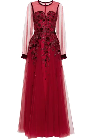 Saiid Kobeisy Embroidered tulle dress