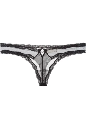 FLEUR DU MAL Sheer tulle thong