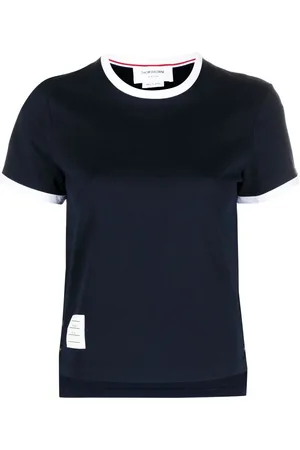 Thom Browne Asymmetric hem short-sleeve T-shirt