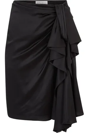 Nina Ricci Asymmetric bow-detail skirt