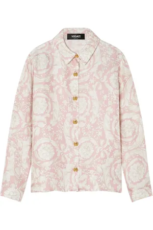 VERSACE Barocco-print silk shirt